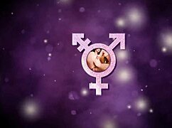 Blond trans girlfriend meets bearded hunk outdoors