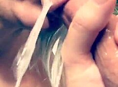 Watch this milf give a sloppy blowjob with deepthroat and spitting. More spit or keep sucking?