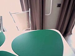 tight athletic girl surprises with monster cock