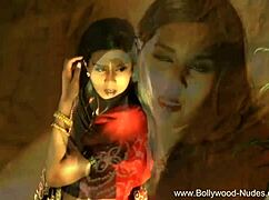 Dreamy Indian Beauty Undresses in Seductive Striptease