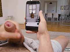 bangbros - nuria millan rides reverse cowgirl stretching tight asshole in wild pov action.