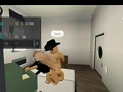 Brookhaven里操妹子干到射 - Roblox