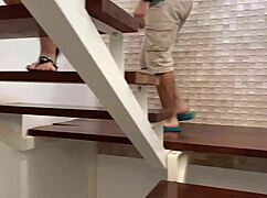 In friends' game, chosen to assfuck tattooed emo brunette in outdoor lingerie fetish scene