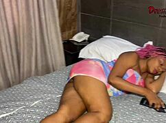 yo, delivery guy got her squirting and cumming hard, check full vid on red!