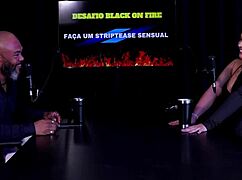 Safada stripper flaunts tits, craves small cock dp, learns anal with Kyra