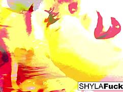 shyla stylez performs a rare solo erotic scene