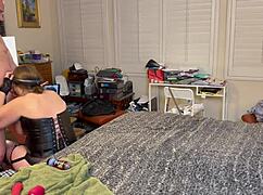 granny peggy sue tries pegging for the first time and ends with cum in mouth.