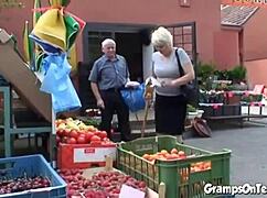 Petite Teen Banged by Grandpa Outdoors