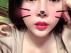 Asian Girl With Big Tits Performs Live Sex Show!