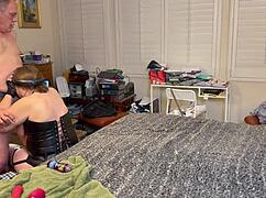 granny peggy sue tries pegging for the first time and ends with cum in mouth.