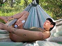 i'm happy pleasuring myself outdoors in spain's nature