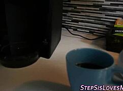 stepteen 18+ goes wild sucking and banging a massive rod