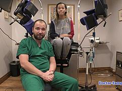 Kalani Luana's yearly physical exam in Tampa spreads her natural tits and ass