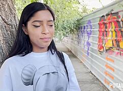 Putalocura - Torbe catches skinny teen Kali and convinces her for a wild ride. Things get intense fast!