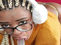 Latina Slut Swallows Dildo Whole In Wild Solo Show!