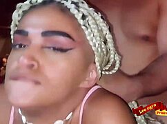 Pretty Latina Crossdresser Gets Rough Assfucking At Family Party