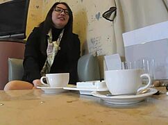 hey, this mature Japanese lady gets rough with me midday!