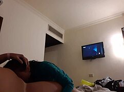 well licked my girlfriend's pussy in hotel room with lesbian cum and muff diving