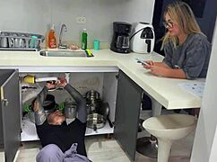 Hot Colombian says, 'Fix my pipe and fuck me,' starring Felipe Skull