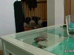 He Catches His Young Stepsister In The Bath And Fucks Her Hard