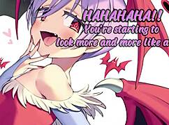 Transformed Into a Docile Pet by Succubus Hentai Femdom with Humiliating Jerk Off Instructions!