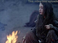 Just chilling with Fantasy Baremaidens by the campfire scene