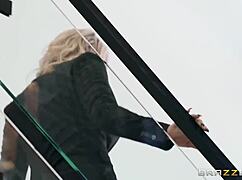 Hey babe, wanna watch this classy blonde take it in the ass?