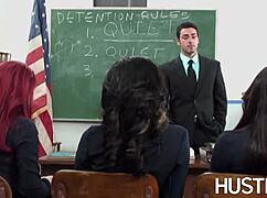 Latina Adrianna Luna Banged with Blowjob and Doggy in Principal's Office