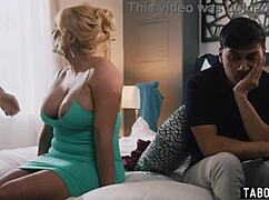 Insecure Stepmom Milf Helped by Bestie and Two Stepsons in Wild 4some