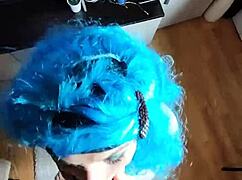 I Fucked A Fairy With Blue Hair Hard In The Mouth And Pussy