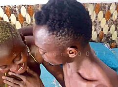 thick ebony woman moans in rope bondage during interview close-up