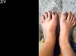 water day footfetish session with bbw milf amateurs