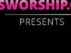 Busty lesbian cougar gets her ass toyed and licked in lingerie. Latina babe moans loudly.