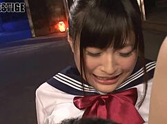Intense Japanese Blowjob Action with Big Tits on Display