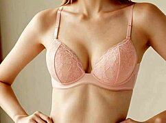 cute lingerie models posing barefoot