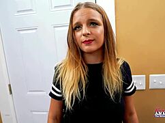 Horny Petite 18+ Coed Stella 2 Masturbates And Deepthroats Hard Big Boner