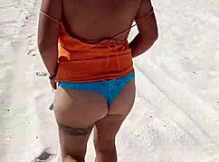 Mexicana Whore Shows Tits And Ass Groped On Public Mexican Beach