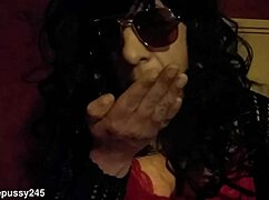 bisexual sissy loves cum taste licked from hand and smeared on face 😍🍆