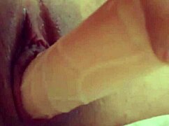 Angelina Grey's Pussy Close Up - Watch Her Slide Big Dildo In, Cum, Squirt Hard