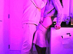 teen gets fucked in the club toilet