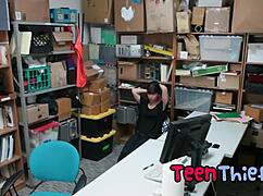 penelope reed sucks cock in office for stealing?