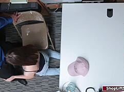 i got fucked on the officer's desk at work