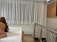 Blonde latina teen babe with small tits gets POV casting banged