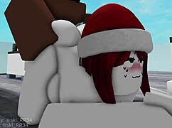 I'm watching this red haired whore get BBC treatment.