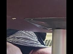 Caught Filming Wife's Upskirt, She's Fingering Herself in Public! Wow!