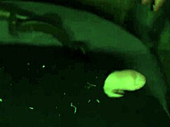 Look at this latex femdom pegging a masked man with a kinky dildo