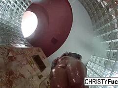 i'm having hot shower fun with christy and dahlia, oh yeah!