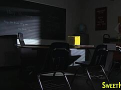 blonde coed rides hard, but ends with a surprising cumshot