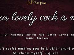 your lovely cock is mine in this french accent joi asmr gfe session.
