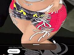 big booty latina bitch twerking at my party with jerk off vibes